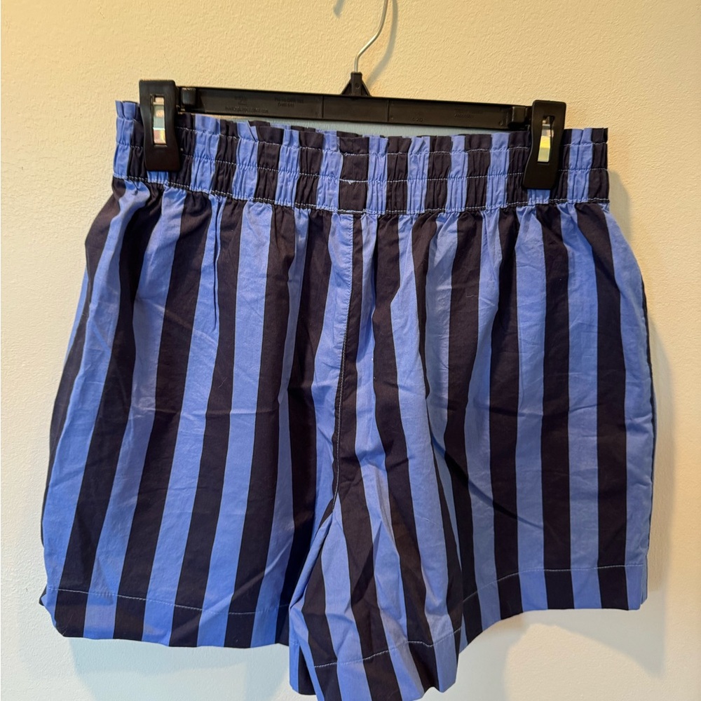Aerie Navy and Blue Striped Shorts.
